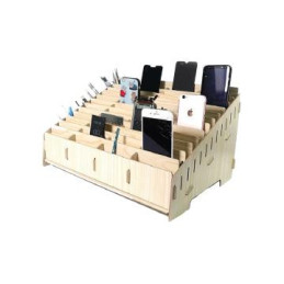SUNSHINE SS-001C Almacenamiento en Madera para 48 Smartphones